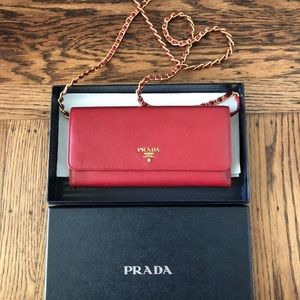 Prada Saffiano Wallet on Chain